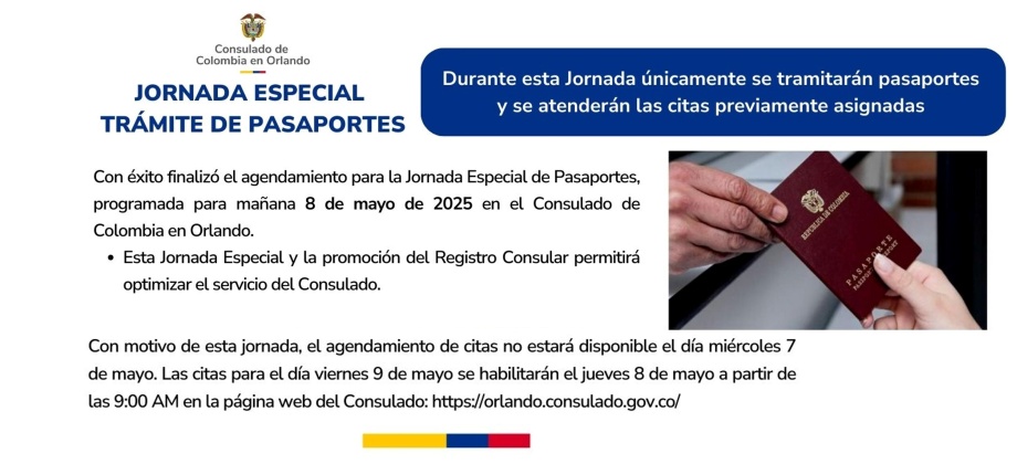 Jornada especial de trámite de Pasaportes este 8 de mayo de 2025