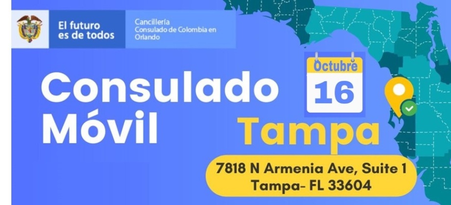 Consulado en Orlando realizará Consulado Móvil en Tampa el 16 de octubre
